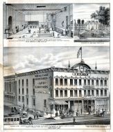 Hulman and Cox, Wholesale Grocers, Frank Heinig and Bros. Bakery, John Gunn Residence, Terre Haute, Prairieton, Vigo County 1874